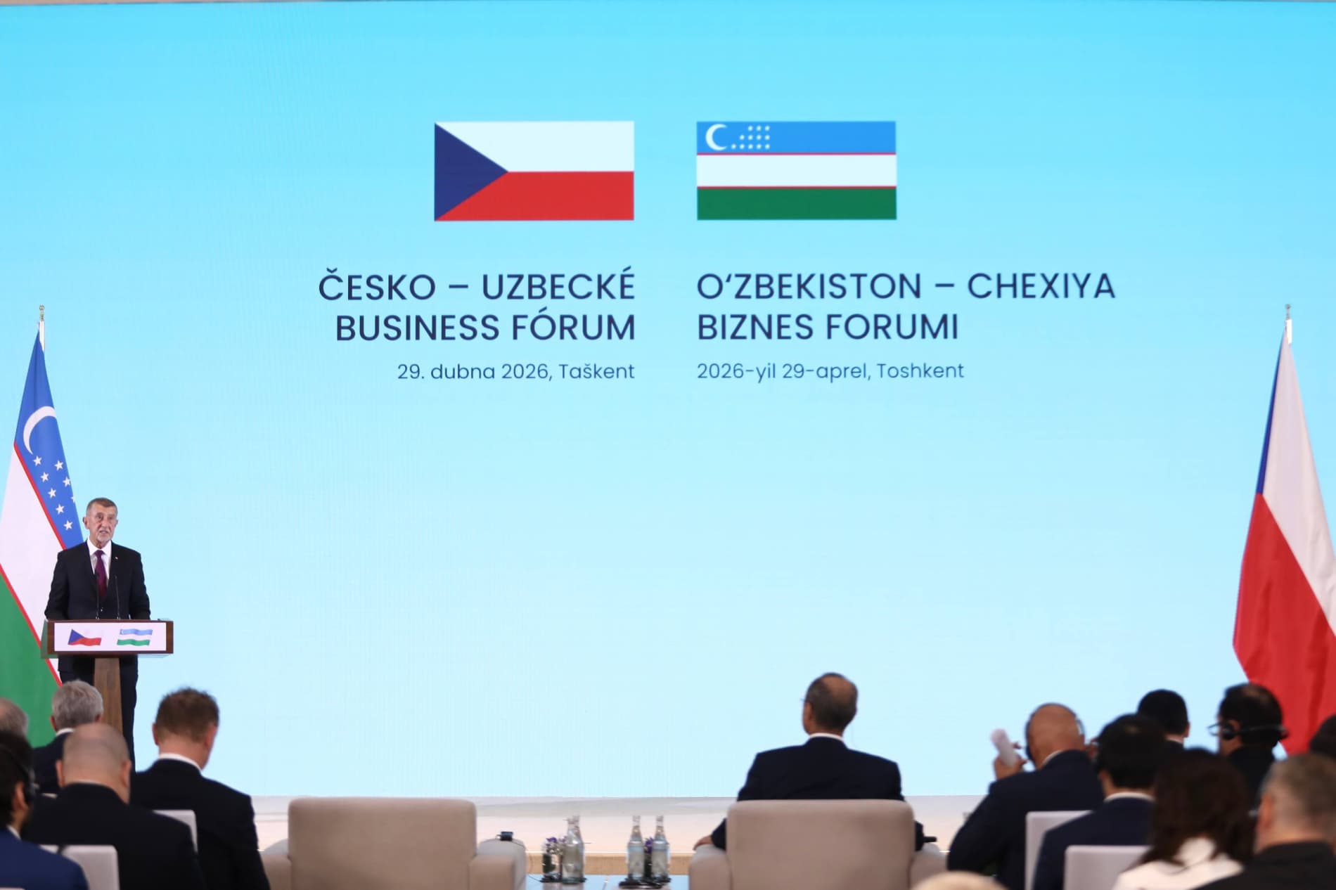 Toshkent shahrida O‘zbekiston-Chexiya biznes-forumi bo‘lib o‘tdi